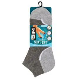Socquettes homme gris impact léger T39/42 (x3)