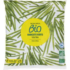MONOPRIX BIO Haricots verts très fins bio, surgelés 600g