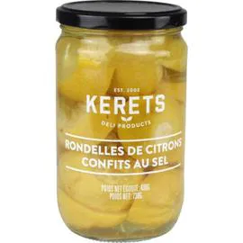 Rondelles de citrons confits au sel (400g)