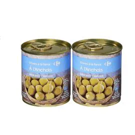 Olives farce à l'anchois (170g)