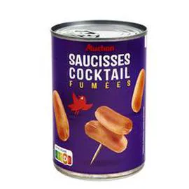AUCHAN Saucisses cocktail nature 400g