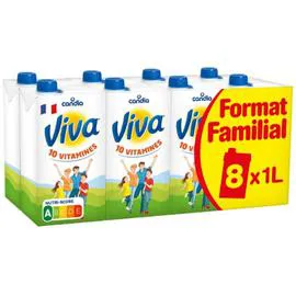 Lait vitaminé Viva (8x1l)