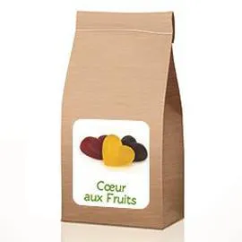 JUSTE BIO Coeurs aux fruits BIO en vrac 100g