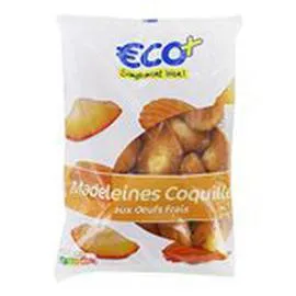 ECO+ Madeleines coquilles Aux oeufs 500g