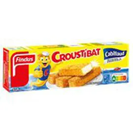 FINDUS Poisson pané Croustibat MSC - x18 bâtonnets 450g