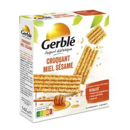 GERBLÉ Barres miel sésame 162g
