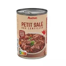 AUCHAN Petit salé aux lentilles 420g