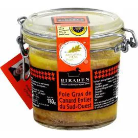 Foie gras de canard entier Sud-Ouest IGP (180g)