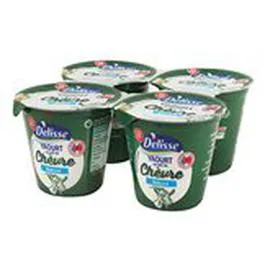 MARQUE REPÈRE, DÉLISSE Yaourts nature Au lait chèvre 4x125g