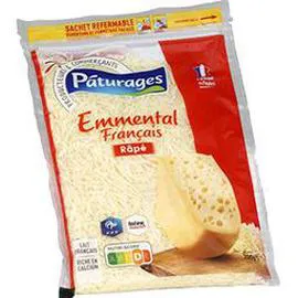 PÂTURAGES Emmental français râpé 200g