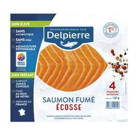 Saumon Atlantique fumé Ecosse (120g)