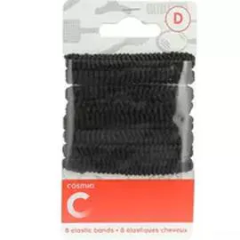 Elastiques pour cheveux noirs (x8)
