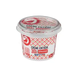 Crème fraîche épaisse entière 30% MG (100ml)