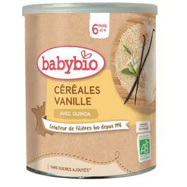 BABYBIO Céréales bébé dès 6 mois, vanille 220g