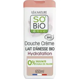LÉA NATURE, SO'BIO ÉTIC Crème de Douche Hydratation Délicate au Lait d'Ânesse Bio 650ml
