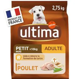 Croquettes au poulet pour chien mini adulte (2,75kg)