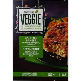 Galettes panées sarrasin boulgour (2x100g)