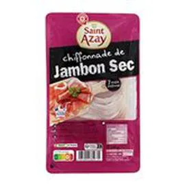MARQUE REPÈRE, SAINT-AZAY Chiffonnade de jambon sec Saint Azay affiné 7 mois 100g