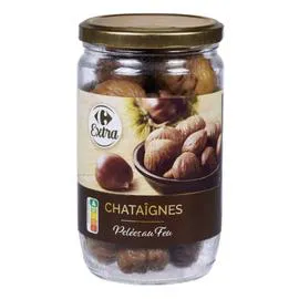 CARREFOUR EXTRA Châtaignes pelées au feu 420g