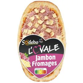 SODEBO, L'OVALE Pizza jambon fromages 200g