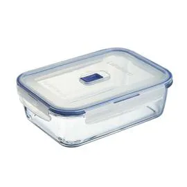 Boîte en en verre rectangulaire, 197cl, 4 clips (l'unité)