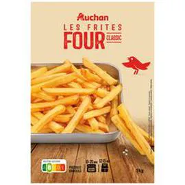 AUCHAN Frites au four classique 1kg