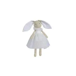 Personnage En Peluche Ballerine Lapin Robe Blanche 33 Cm (l'unité)
