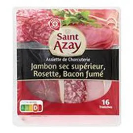 MARQUE REPÈRE, SAINT-AZAY Assiette charcuterie Saint Azay 200g
