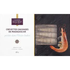Crevettes sauvages de Madagascar pêchées dans l Océan Indien, surgelé (400g)