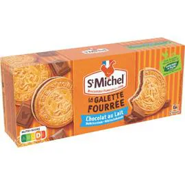 ST MICHEL Biscuits galettes fourrées chocolat au lait 240g
