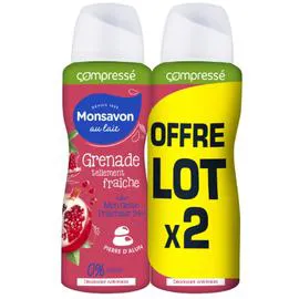 Déodorant lait, grenade & hibiscus (2x100ml)