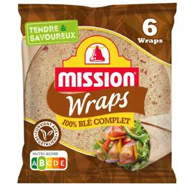 Wrap au blé complet (370g)