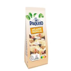 Mélange tropical Raisins - Bananes - Papayes - Ananas - Noix de coco - Amandes (500g)