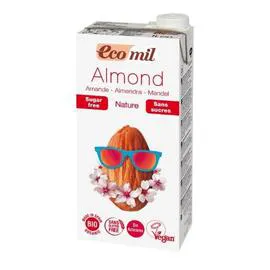 ECOMIL Lait D'amande Nature Sans Sucre 1l