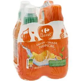 CARREFOUR CLASSIC' Boisson saveur tropical 4x20cl