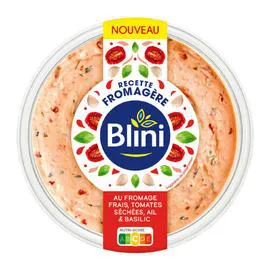 BLINI Recette Fromagère Tomates séchées, Ail & Basilic 150g