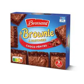 BROSSARD Gâteaux Brownie chocolat pépites 285g
