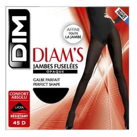 Collant Diam's opaque Jambes fuselées Noir - Taille 4 (l'unité)