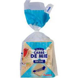 Carré de mie nature grandes tranches sans croûte (500g)