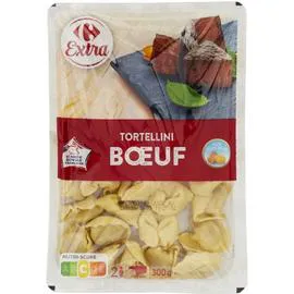 CARREFOUR EXTRA Pâtes fraîches Tortellini boeuf 300g