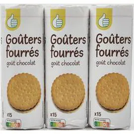 Goûters fourrés ronds au chocolat (3x300g)