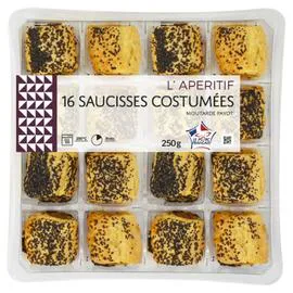 MIX BUFFET Feuilletés saucisses moutarde pivot petits fours 250g