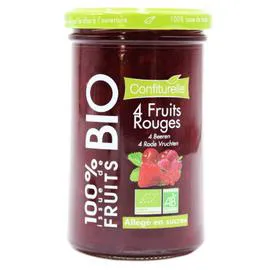 Confiture 4 fruits rouges Bio (290g)