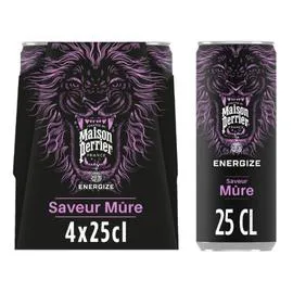 Boisson énergisante saveur Mûre (4x25cl)