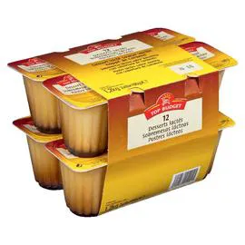 TOP BUDGET Flan saveur vanille nappés caramel 12x100g