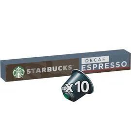 STARBUCKS Café capsules Compatible Nespresso Espresso Roast Déca intensité 11 By Nespresso 10x5,7g