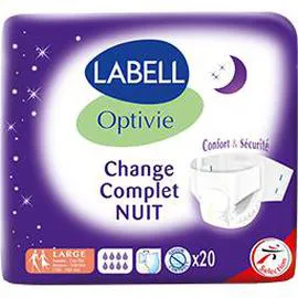 Change complet nuit Optivie pour adultes, Large (x20)