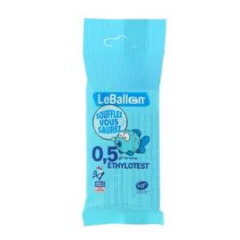 Ethylotest chimique jetable NF sans chrome LE BALLON (18g)