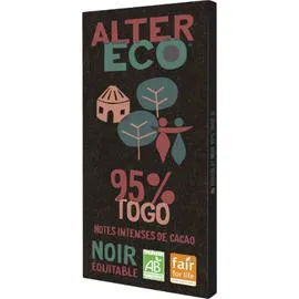 Chocolat noir Togo 95% bio (90g)