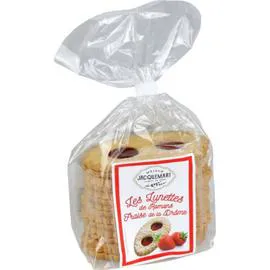 Biscuits lunettes fraise (350g)